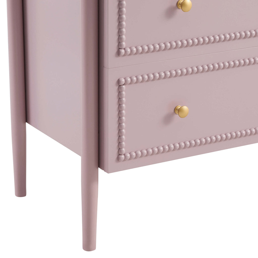 Posy Bobbin 3 Drawer Chest - Violet Ice