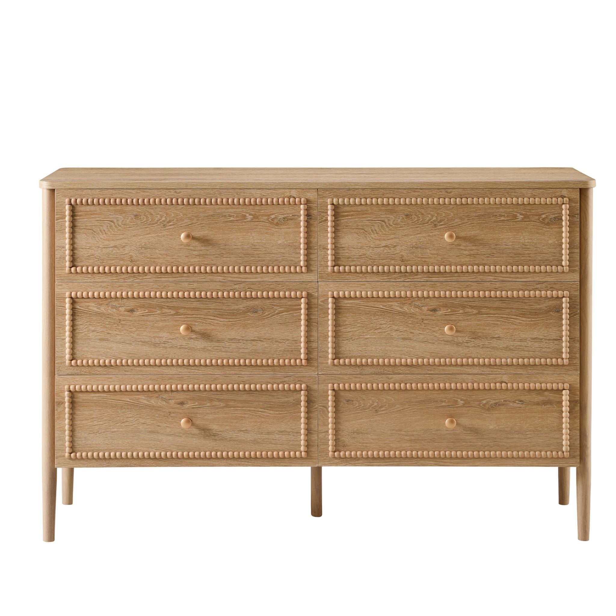 Posy Bobbin 6 Drawer Chest - Light Wood
