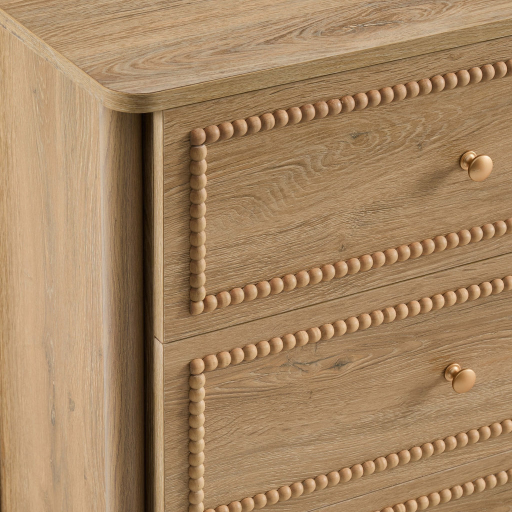 Posy Bobbin 6 Drawer Chest - Light Wood