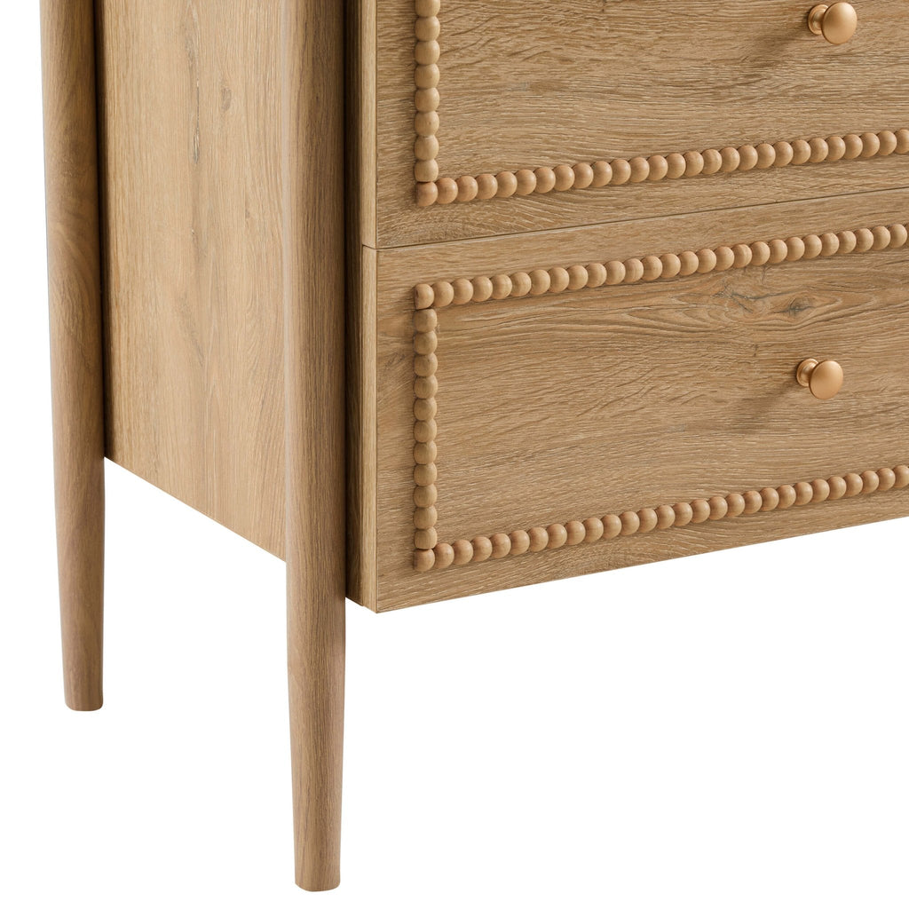 Posy Bobbin 6 Drawer Chest - Light Wood