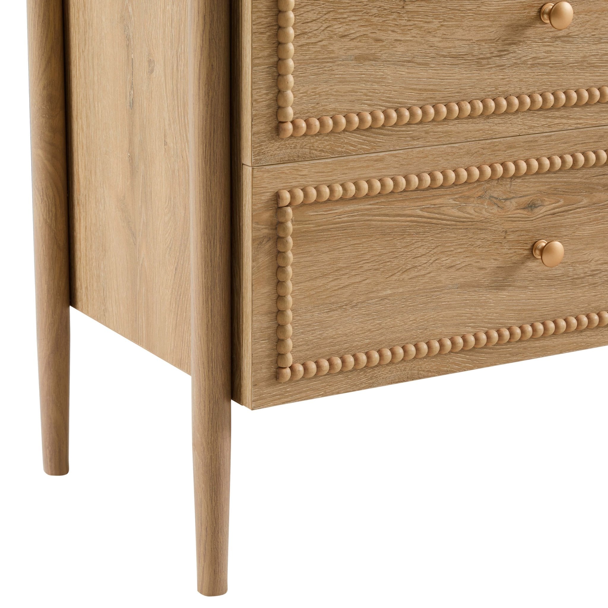 Posy Bobbin 6 Drawer Chest - Light Wood