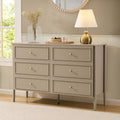 Posy Bobbin 6 Drawer Chest - Taupe