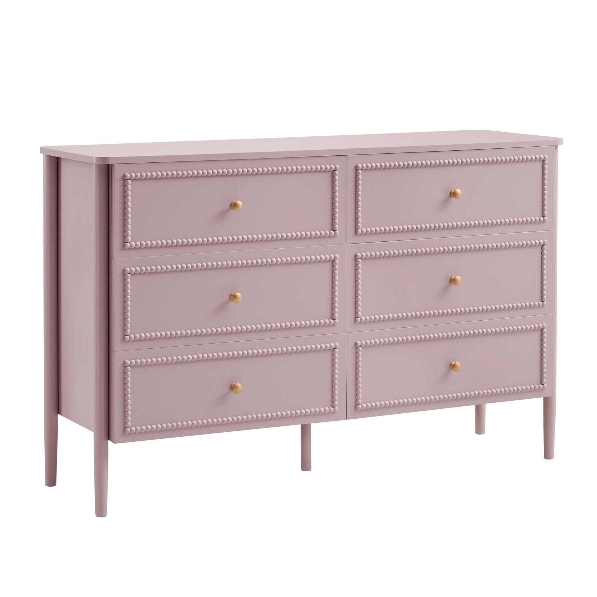 Posy Bobbin 6 Drawer Chest - Violet Ice