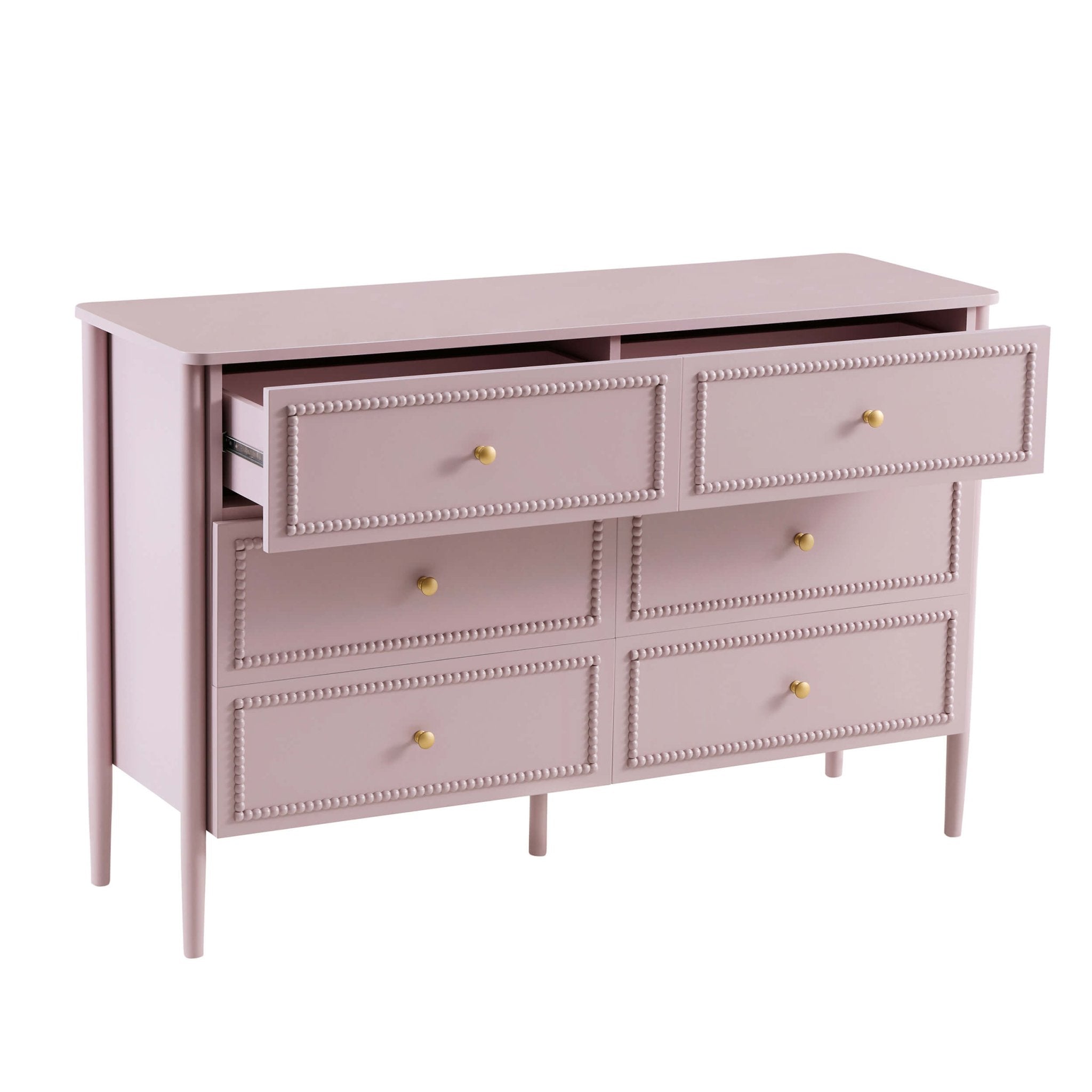 Posy Bobbin 6 Drawer Chest - Violet Ice