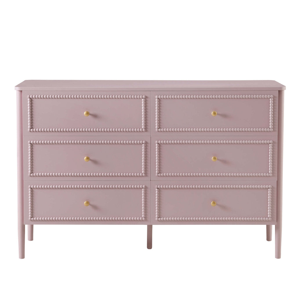 Posy Bobbin 6 Drawer Chest - Violet Ice