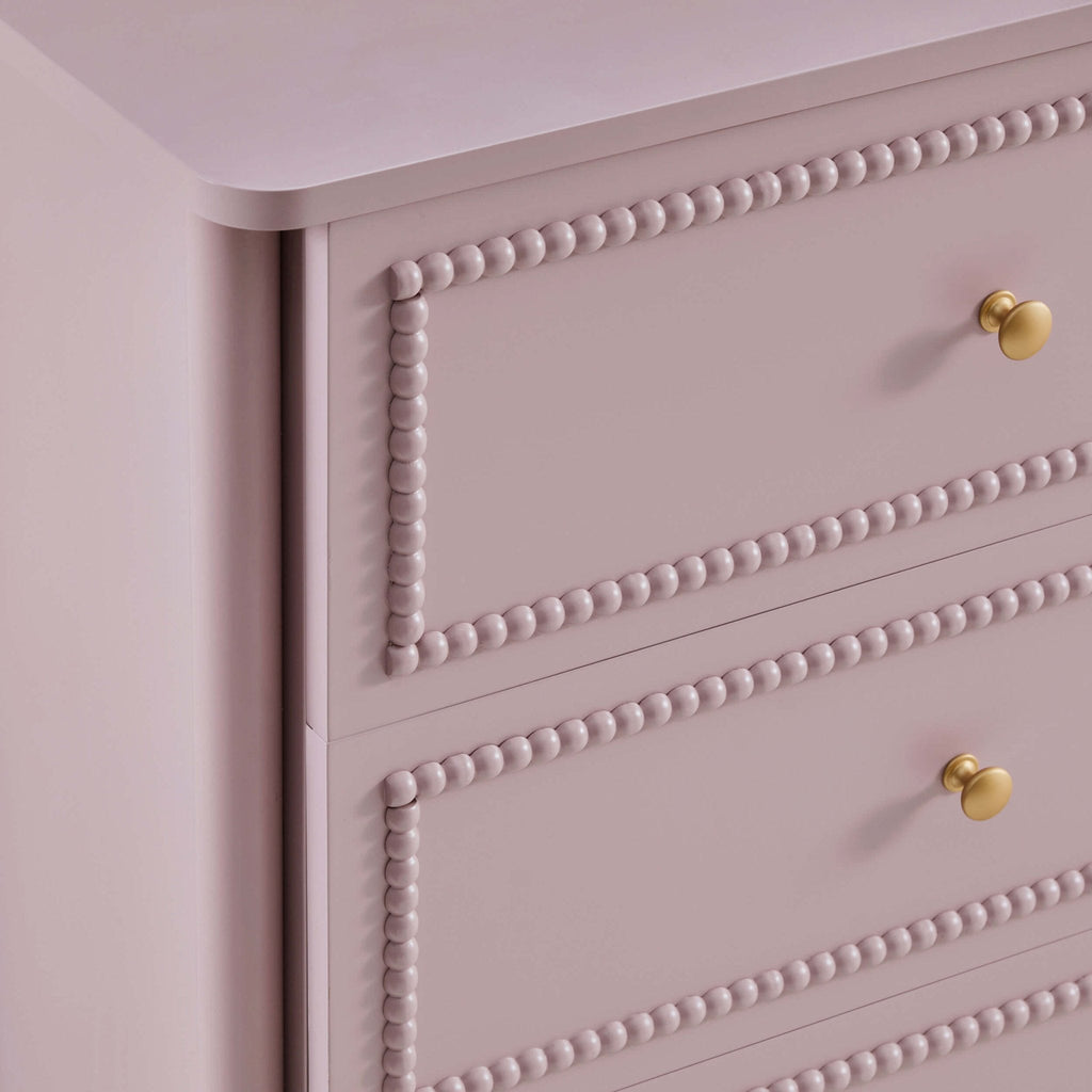 Posy Bobbin 6 Drawer Chest - Violet Ice