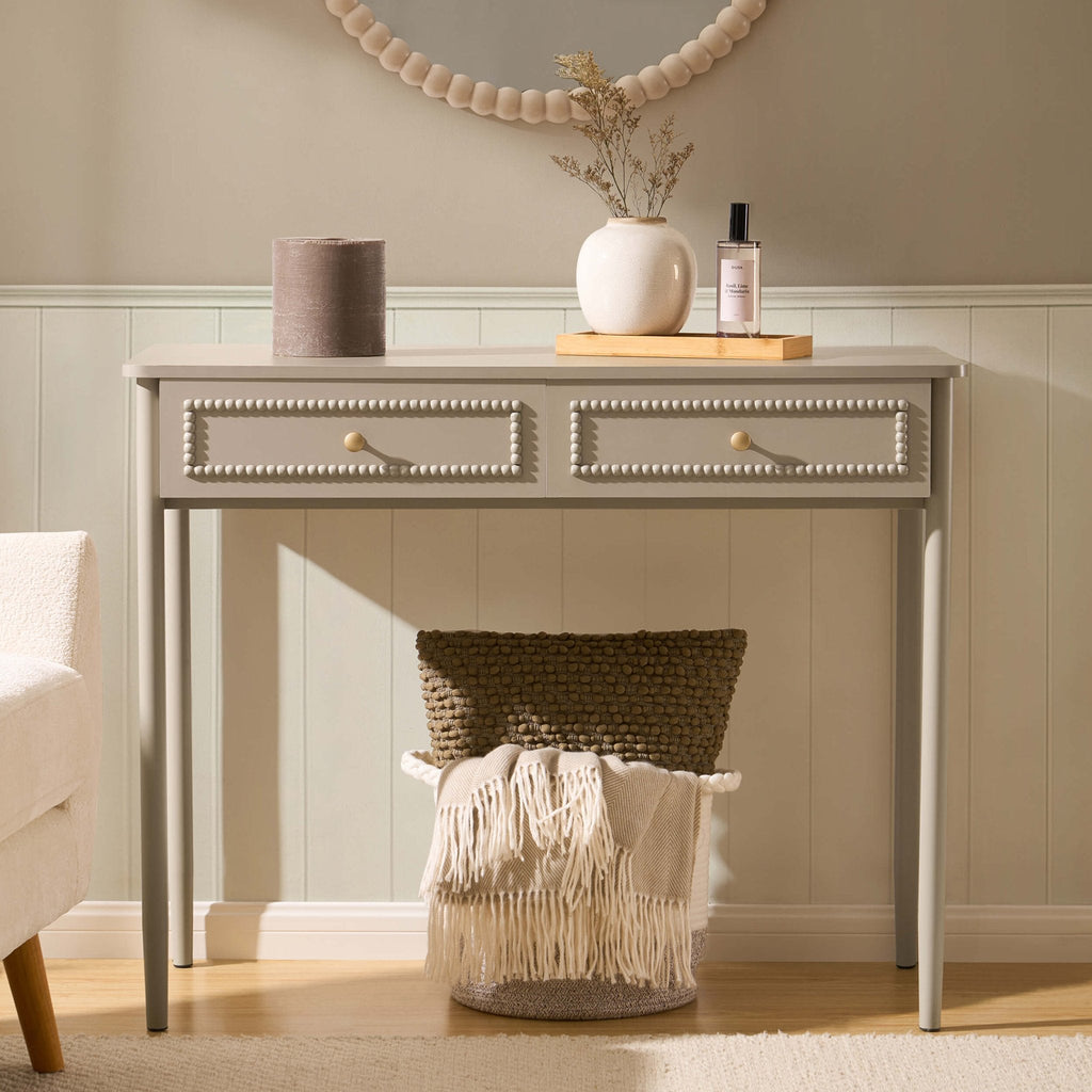 Posy Bobbin Dressing Table - Taupe