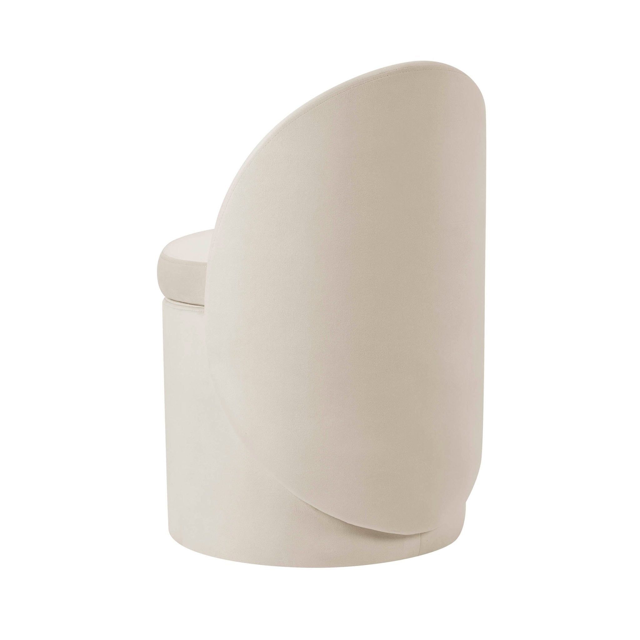Primrose Dressing Table Storage Stool - Ecru