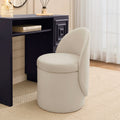 Primrose Dressing Table Storage Stool - Ecru