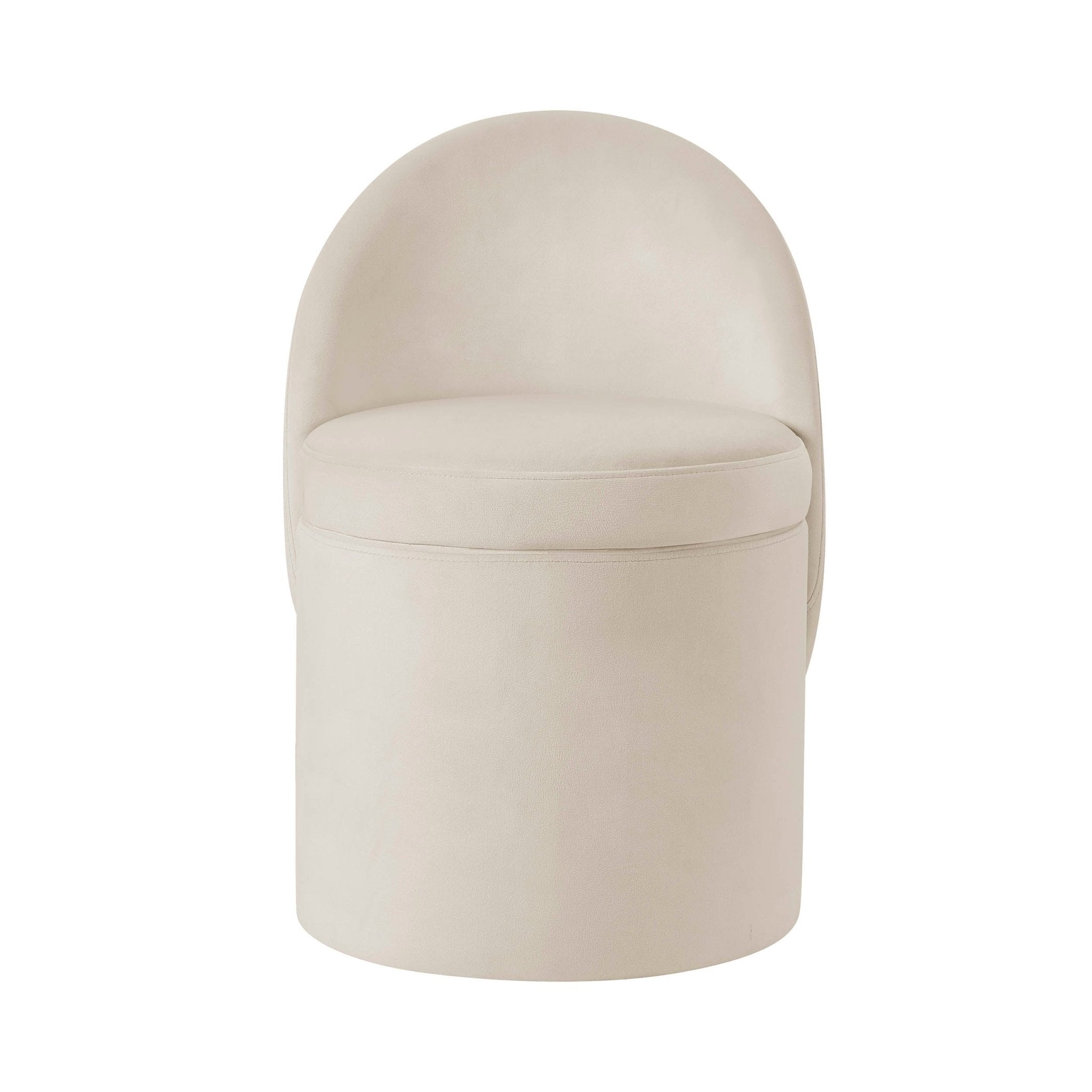 Primrose Dressing Table Storage Stool - Ecru