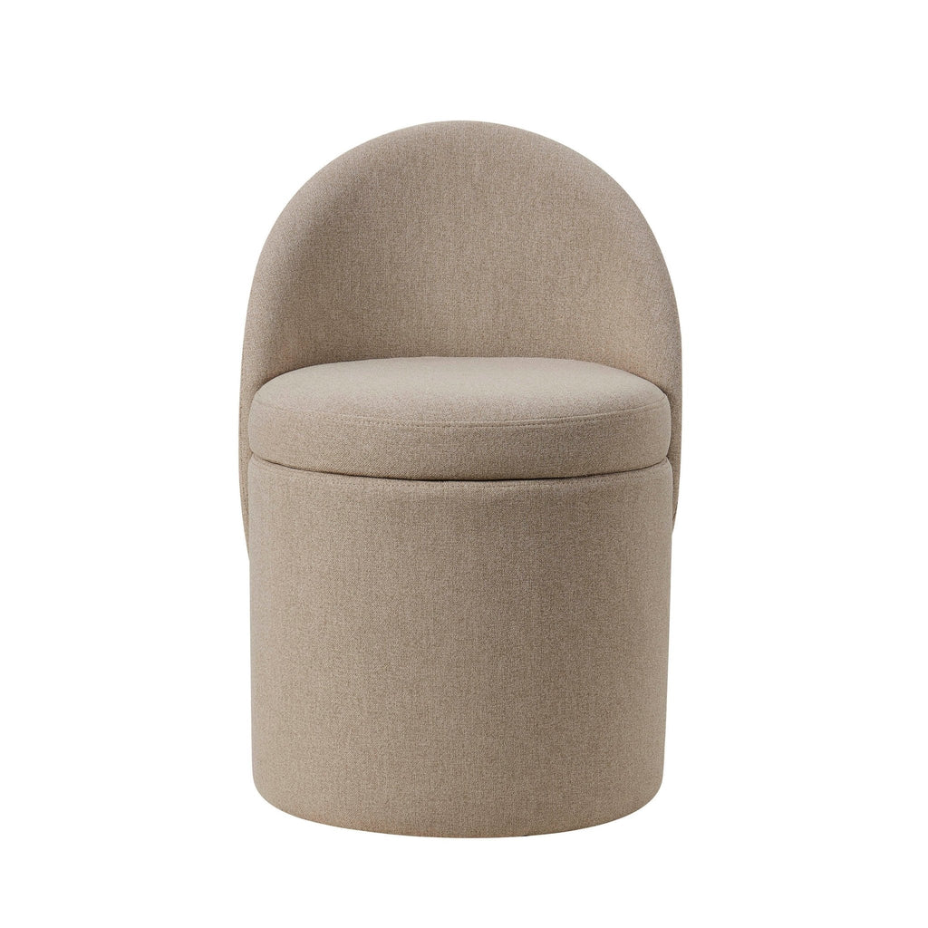 Primrose Dressing Table Storage Stool - Oatmeal