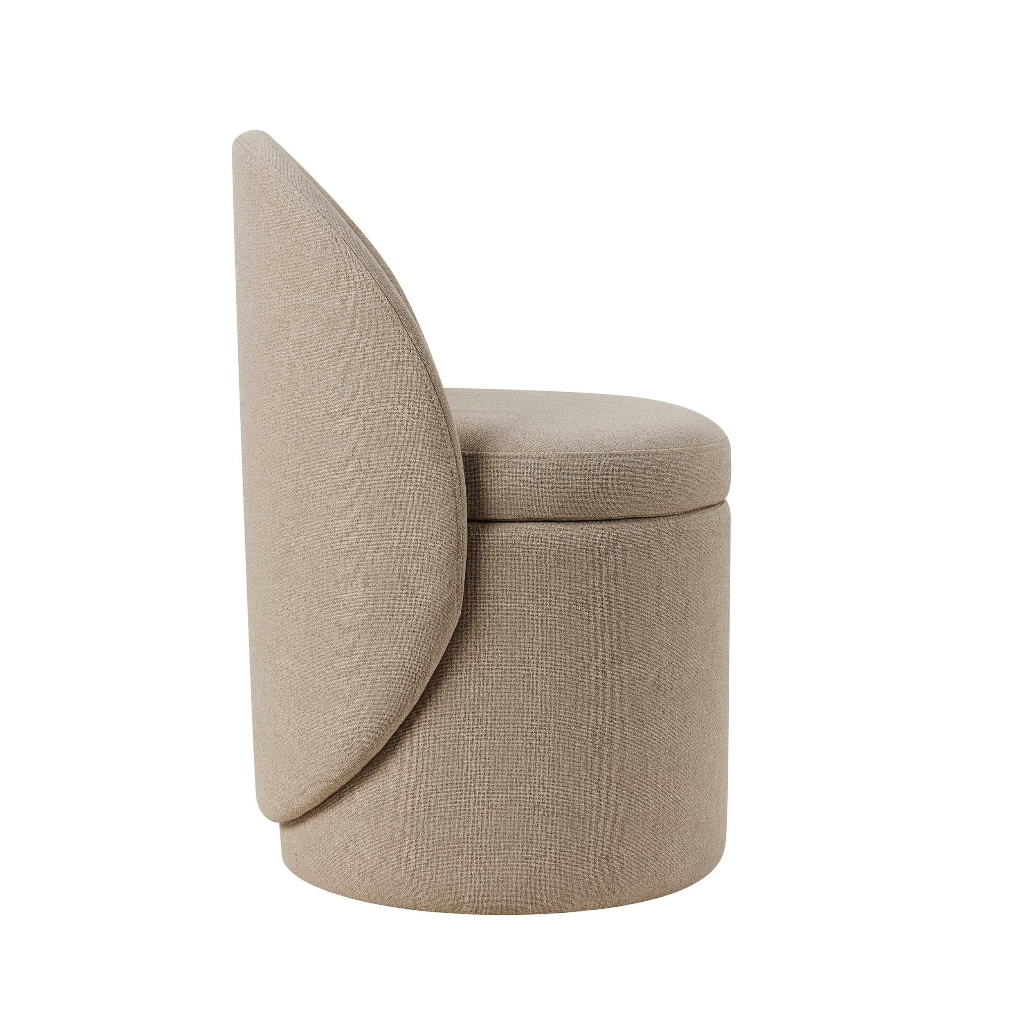 Primrose Dressing Table Storage Stool - Oatmeal