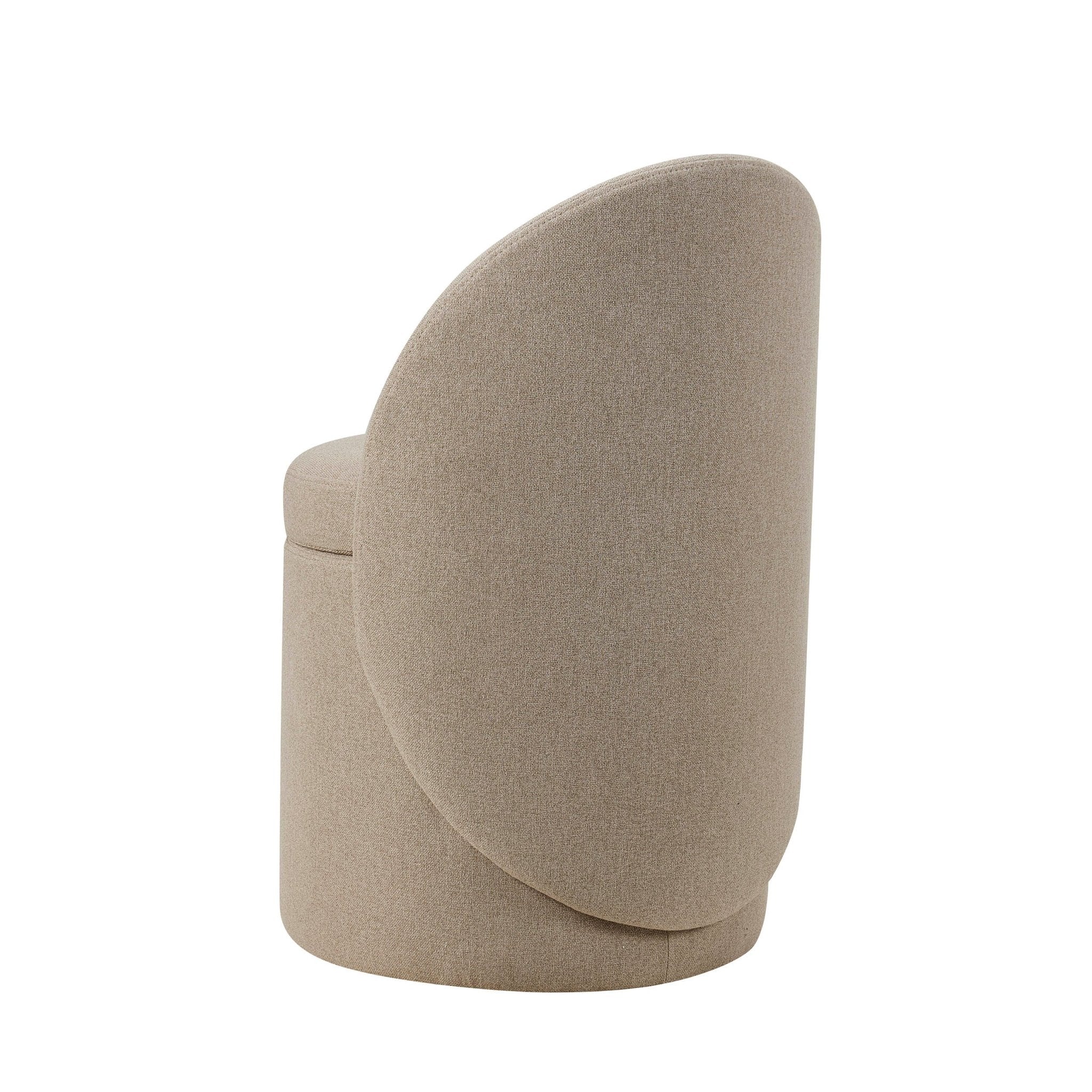 Primrose Dressing Table Storage Stool - Oatmeal