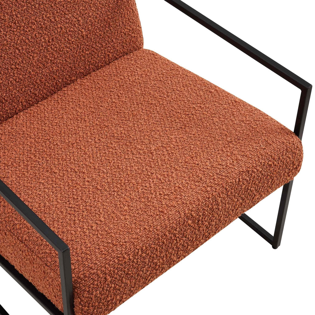 Rae Accent Chair - Boucle Rust