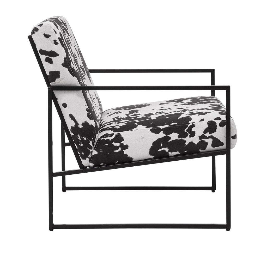 Rae Accent Chair - Cow Print