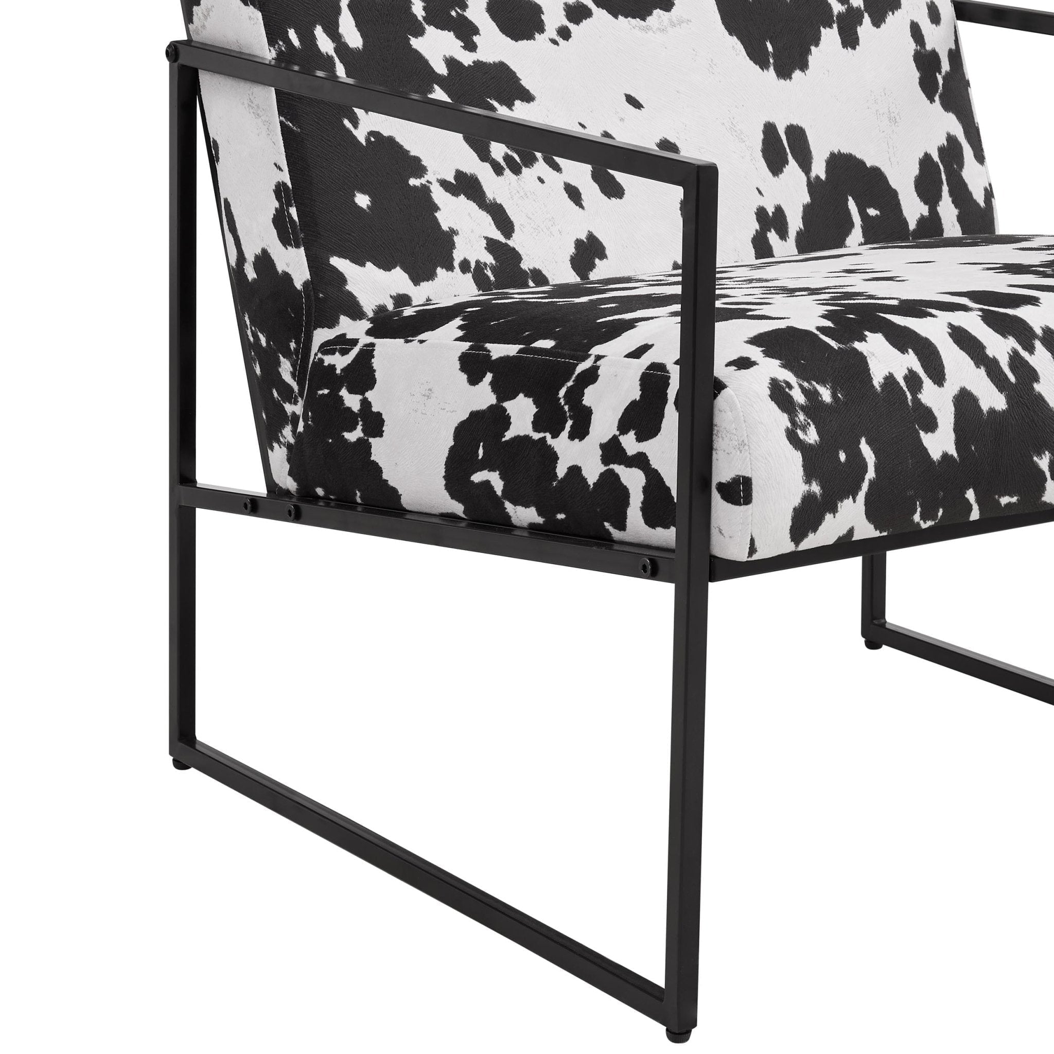 Rae Accent Chair - Cow Print