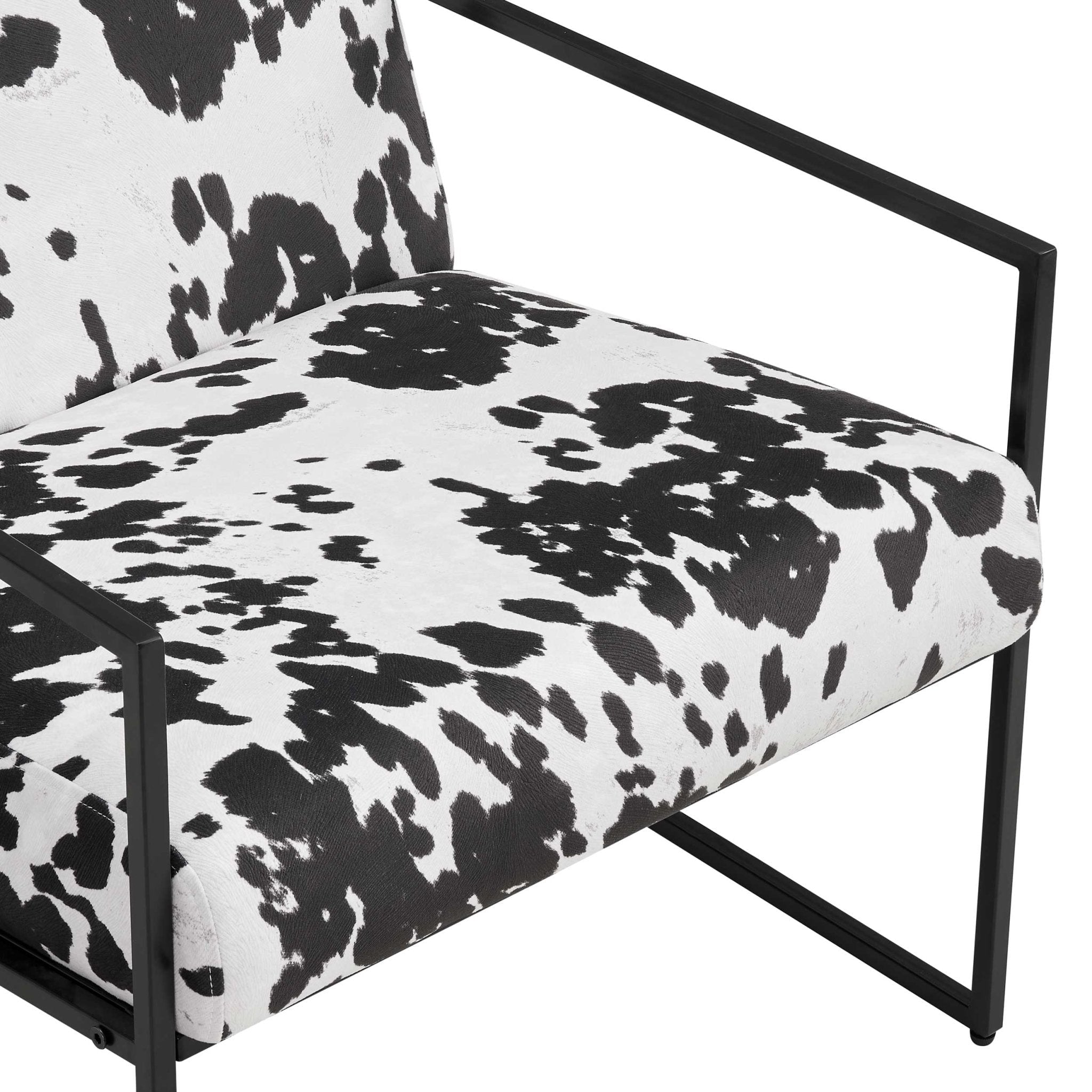 Rae Accent Chair - Cow Print