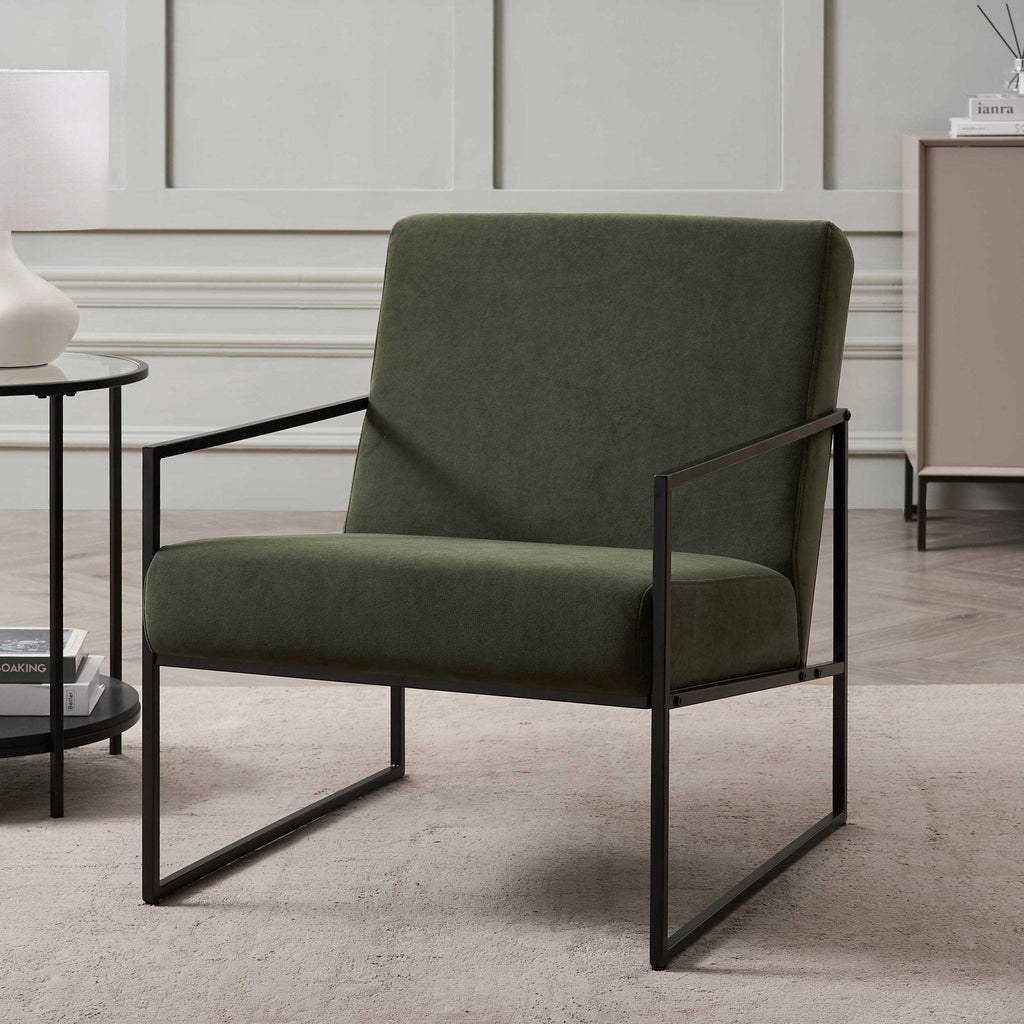 Rae Accent Chair - Dark Olive