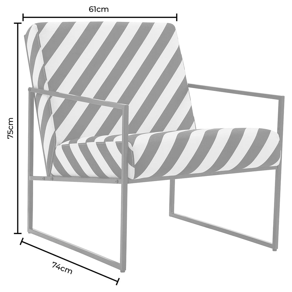 Rae Accent Chair - Cow Print