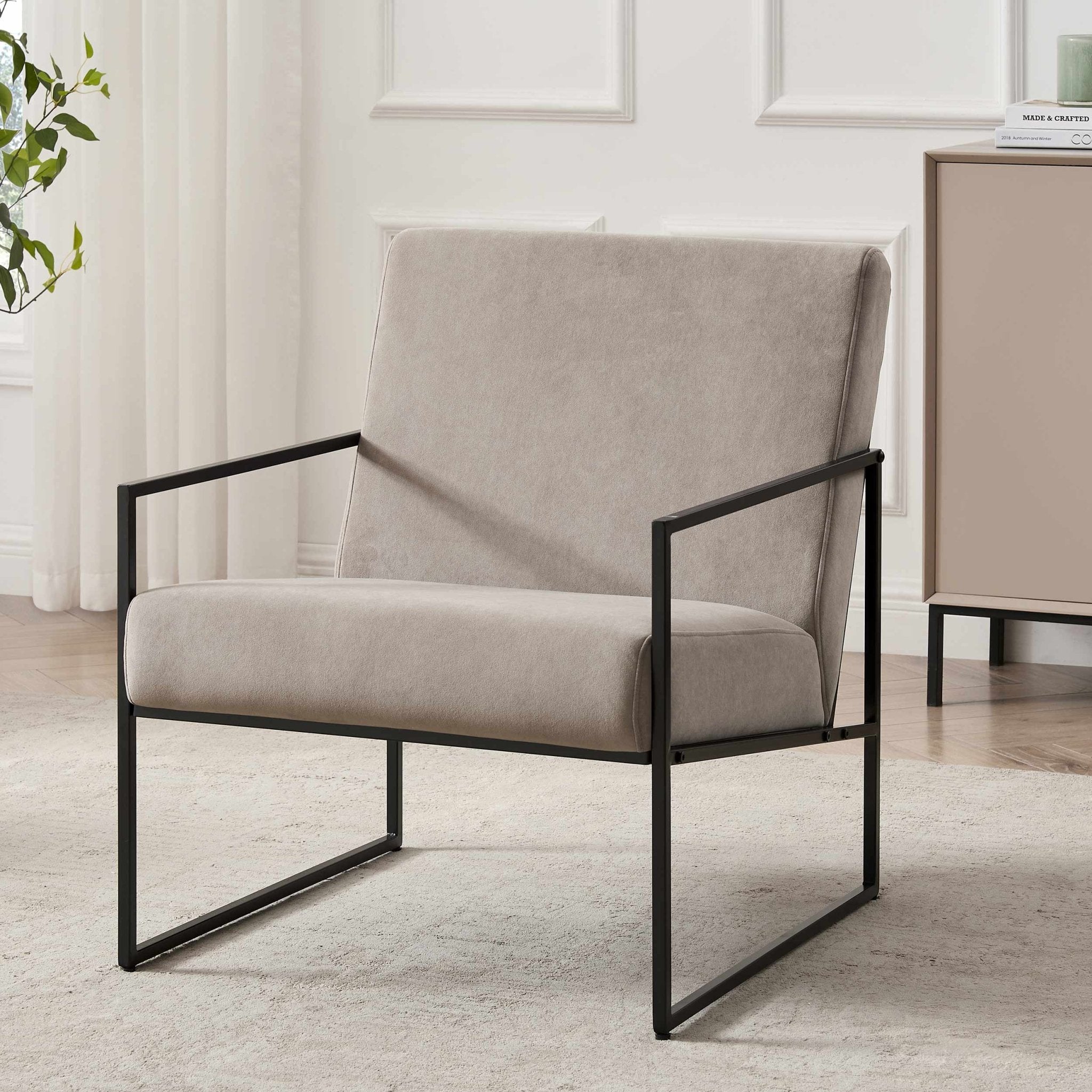 Rae Accent Chair - Taupe