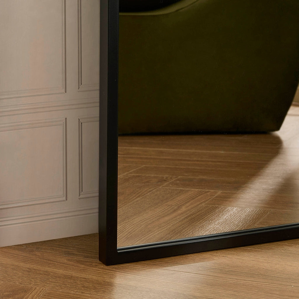 Rectangle Full Length Mirror - Black