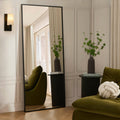 Rectangle Full Length Mirror - Black