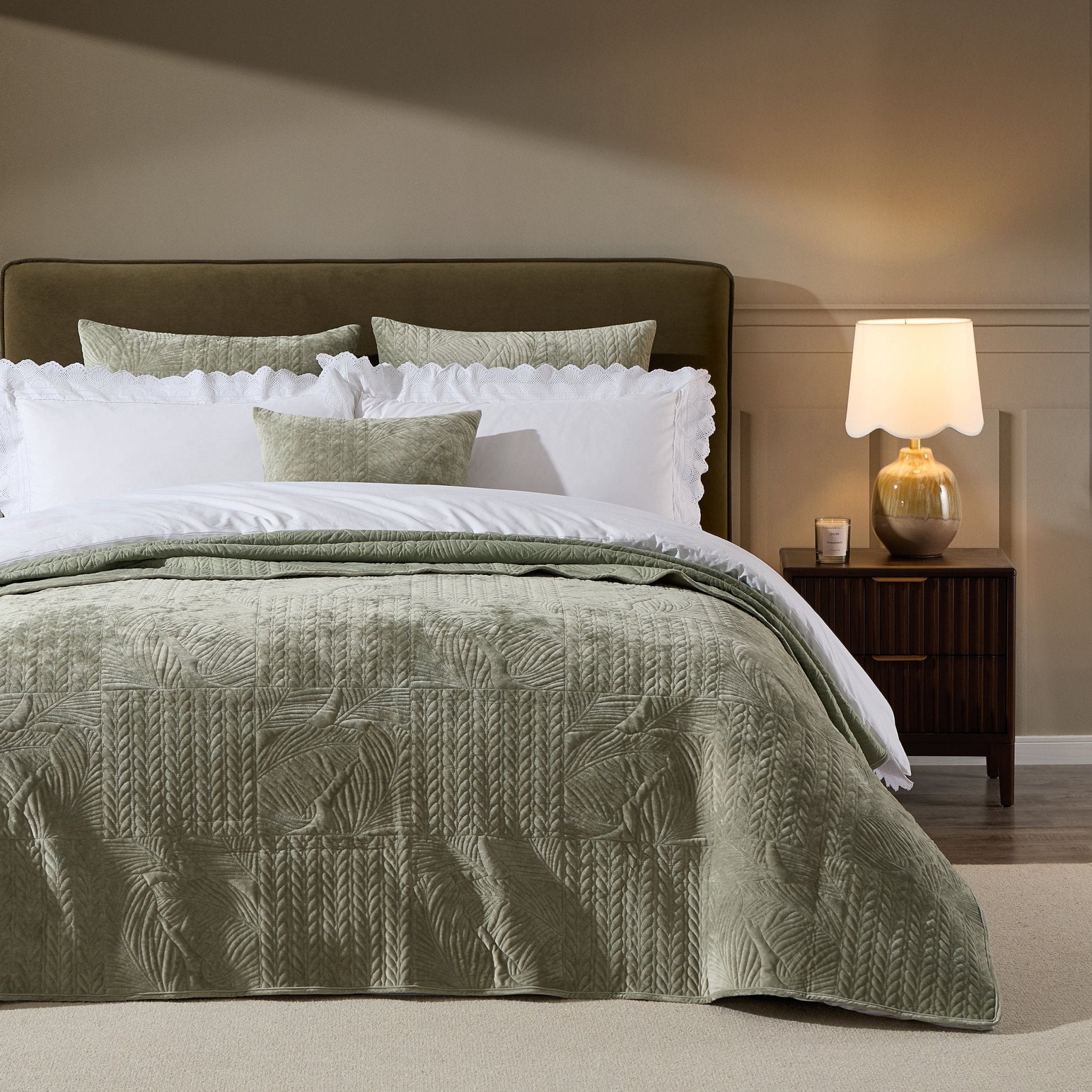 Oslo Ottoman Storage Bed - Olive