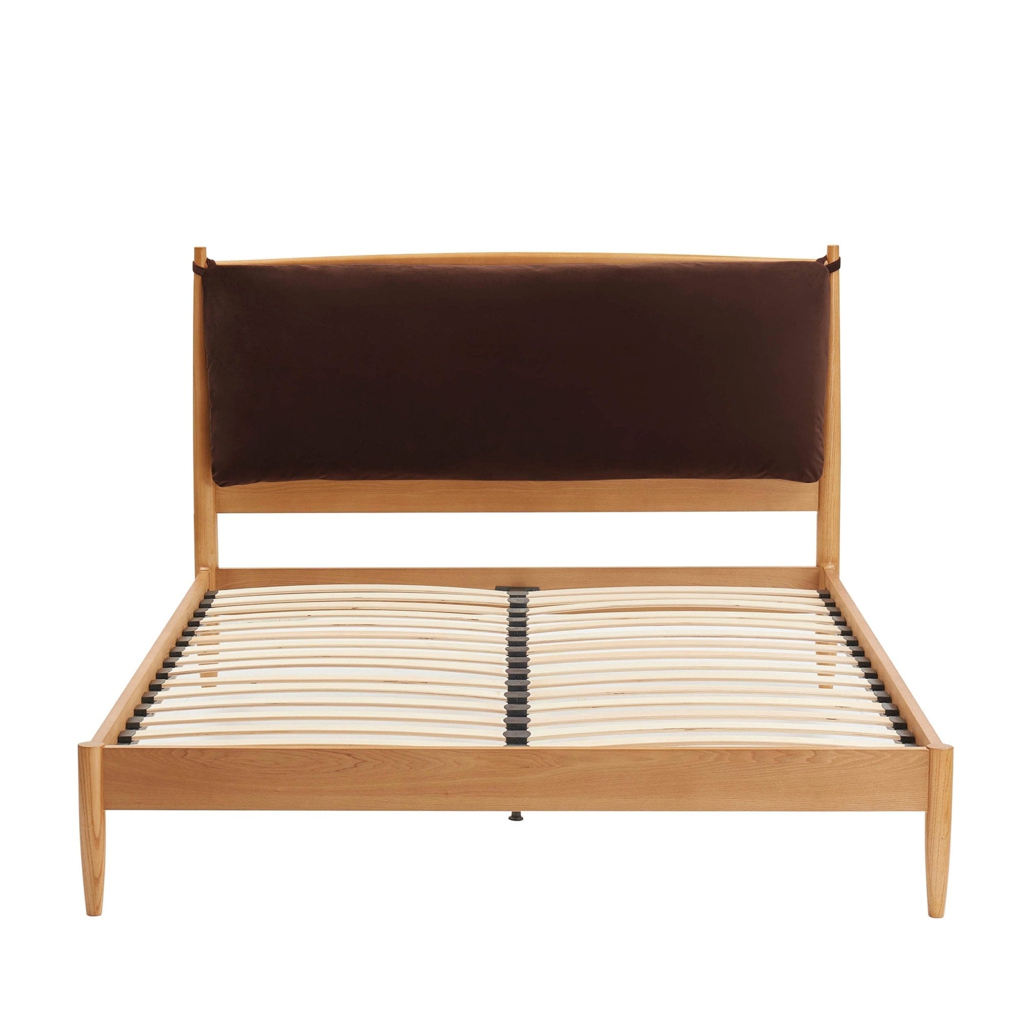 Rotterdam Light Wood Bed Frame - Cappuccino