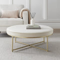 Northwich Round Pouffe - Ecru