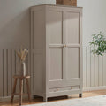 Ruby 2 Door Wardrobe with Drawer - Taupe