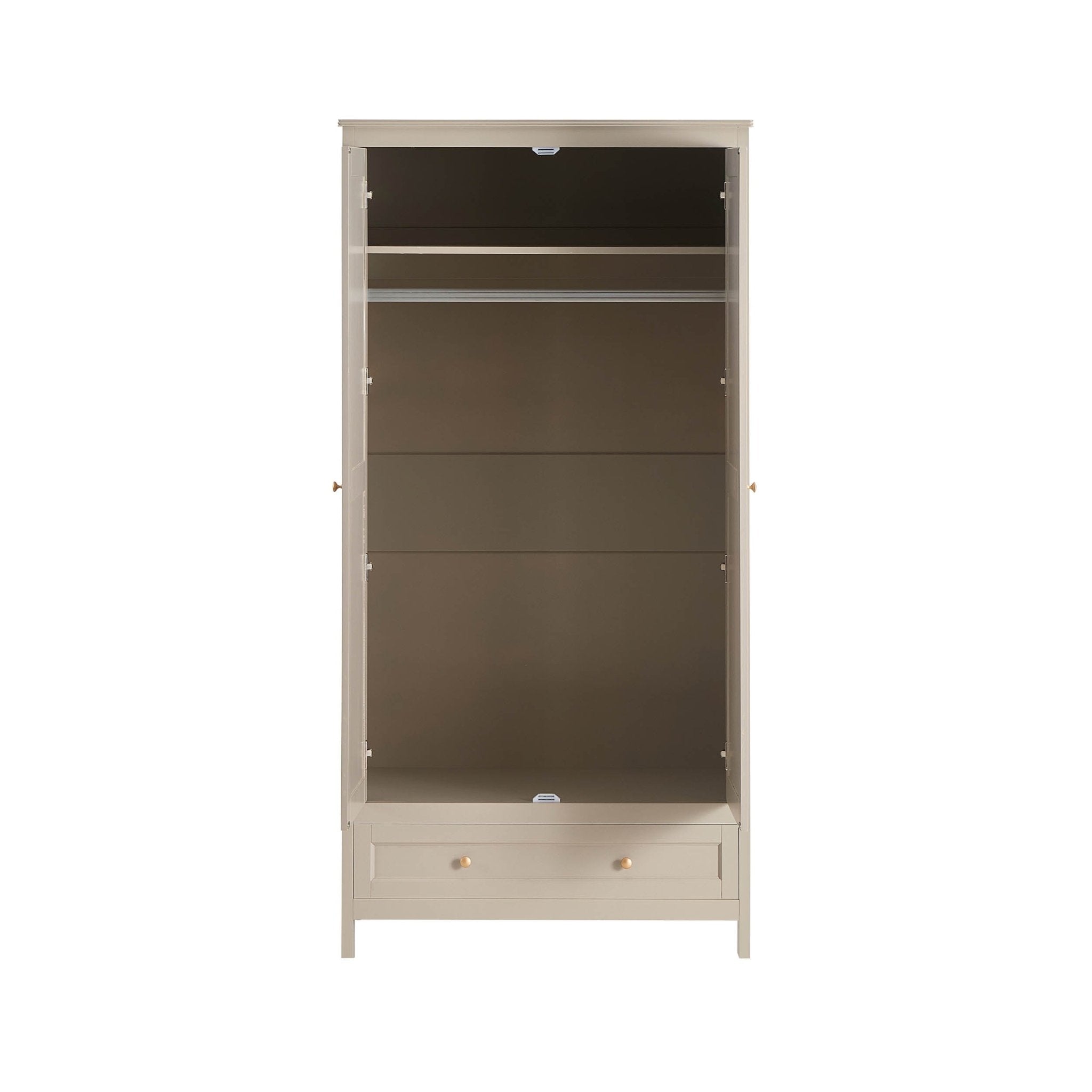 Ruby 2 Door Wardrobe with Drawer - Taupe