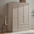 Ruby 3 Door Wardrobe with Drawers - Taupe