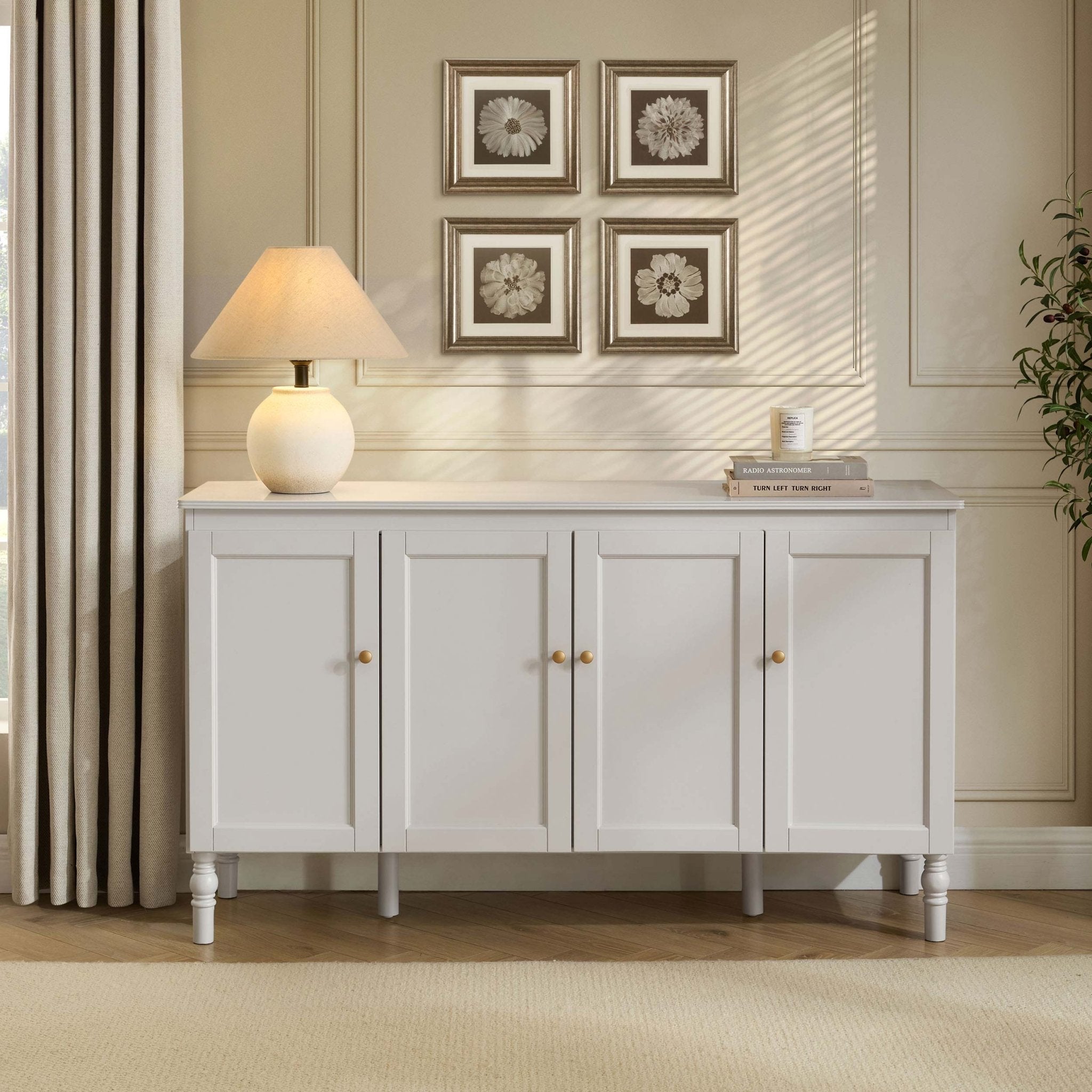 Ruby 4 Door Sideboard - Stone Grey