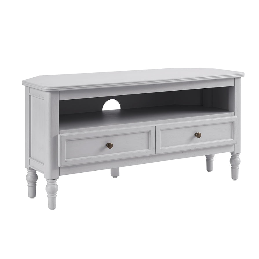 Ruby 100cm Corner TV Unit - Washed Stone