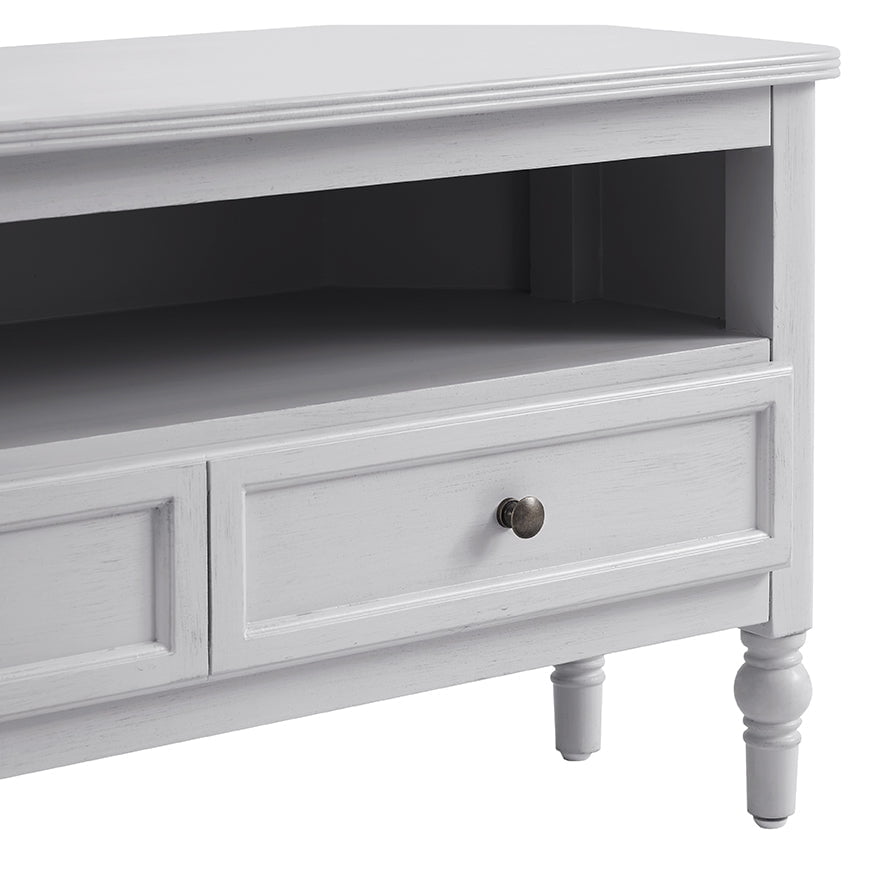 Ruby 100cm Corner TV Unit - Washed Stone
