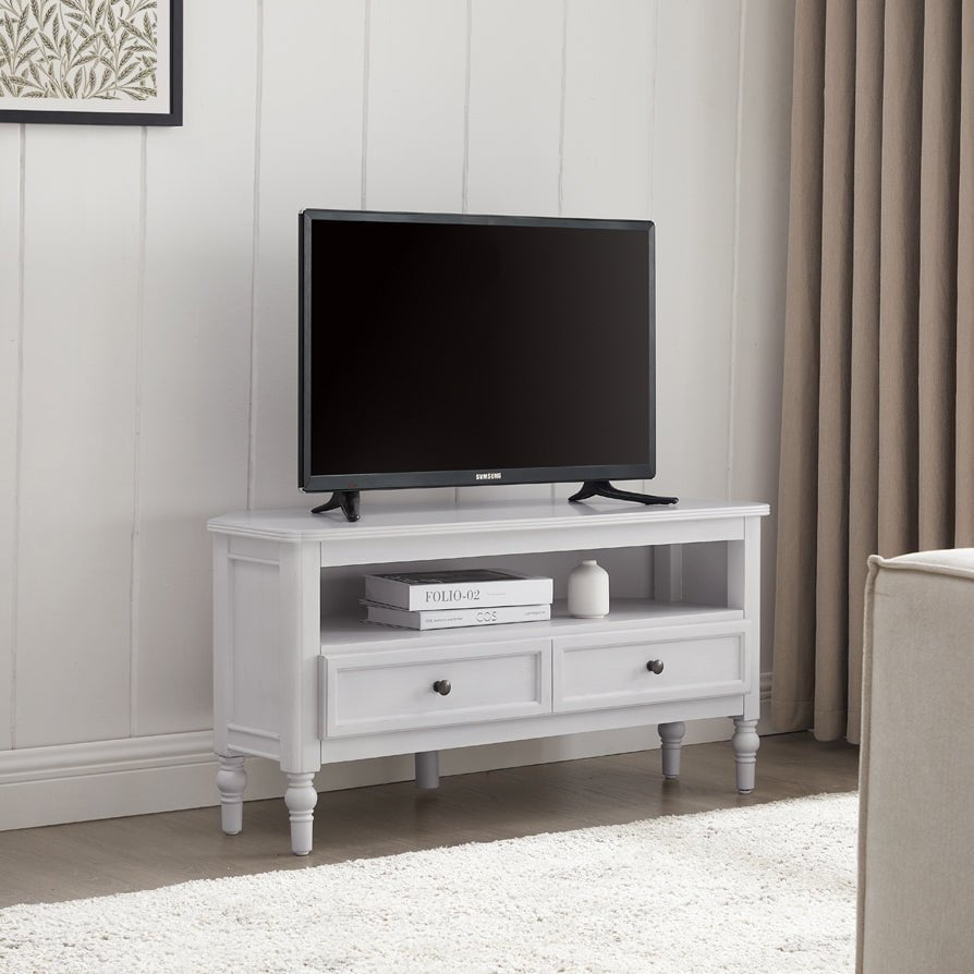 Ruby 100cm Corner TV Unit - Washed Stone