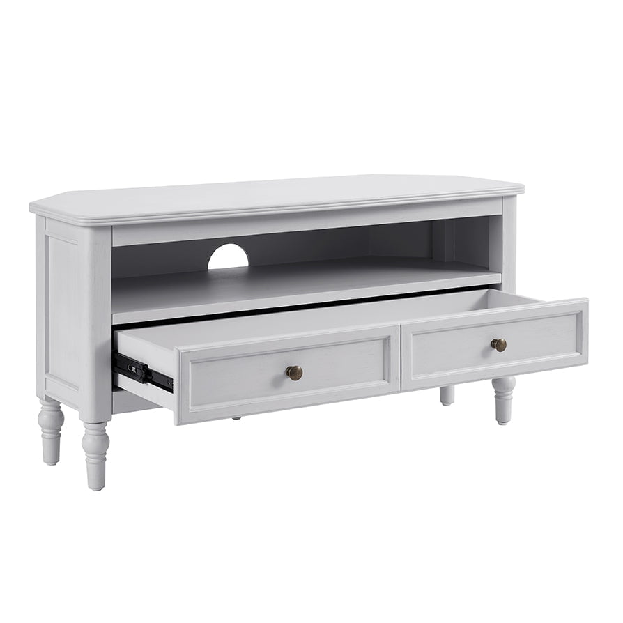 Ruby 100cm Corner TV Unit - Washed Stone