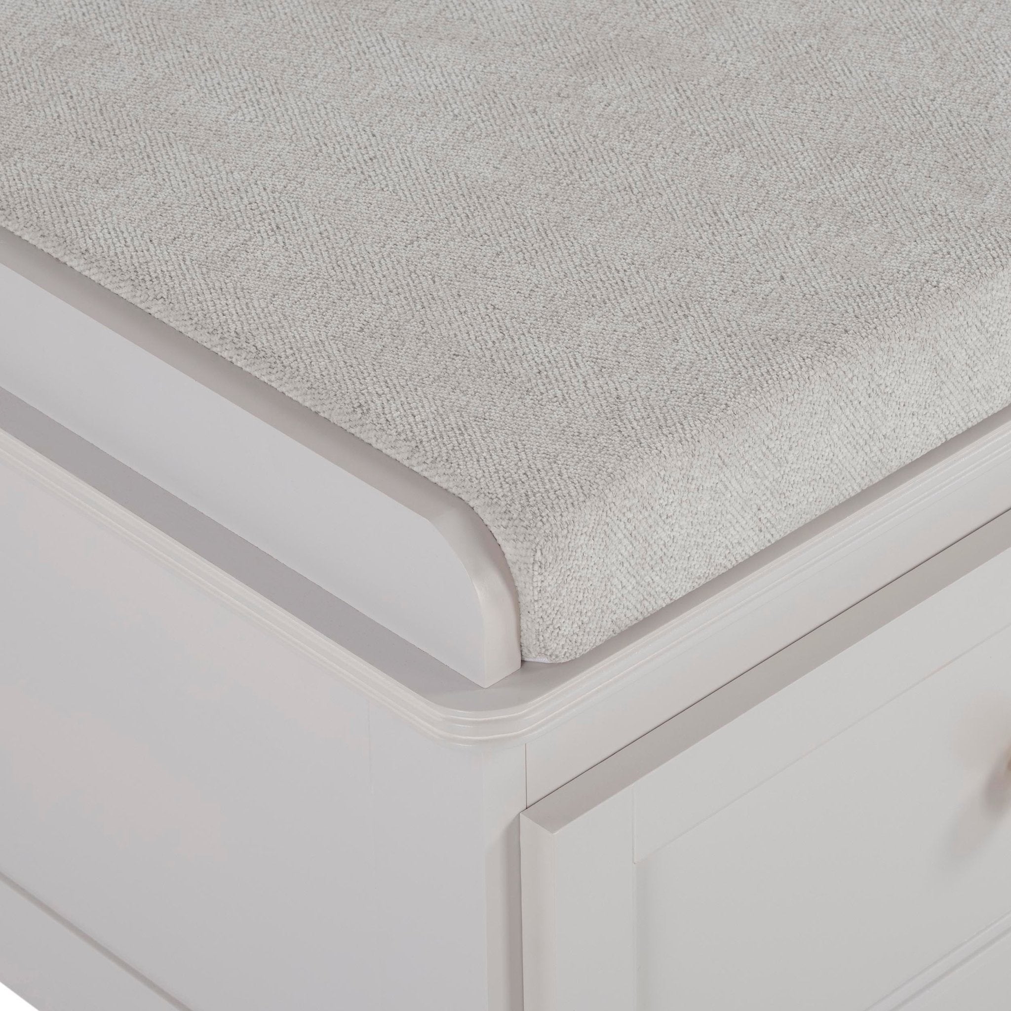 Ruby Storage Cupboard with Seat - Stone Grey