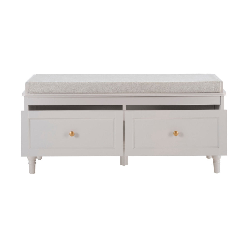 Ruby Storage Cupboard with Seat - Stone Grey