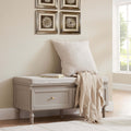 Ruby Storage Cupboard With Seat - Taupe