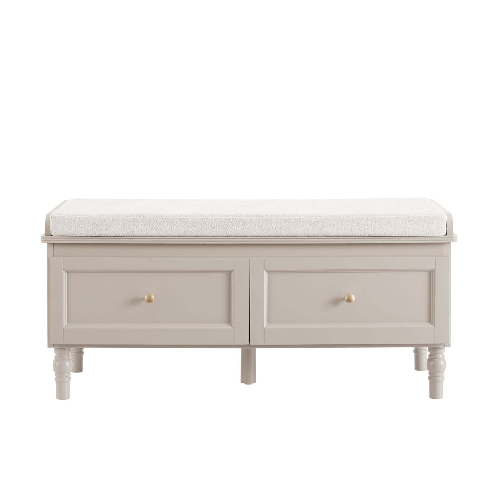 Ruby Storage Cupboard With Seat - Taupe