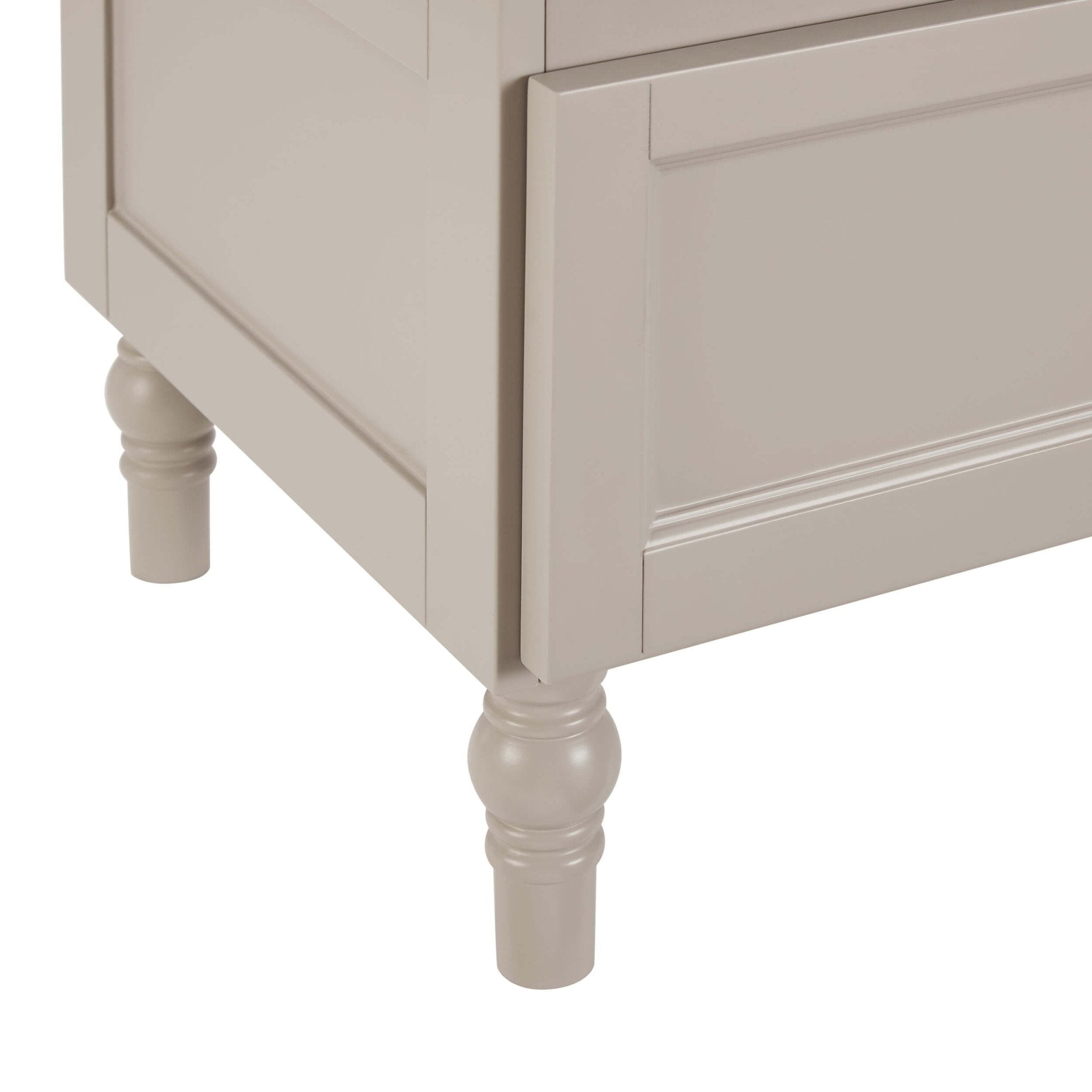 Ruby Storage Cupboard With Seat - Taupe