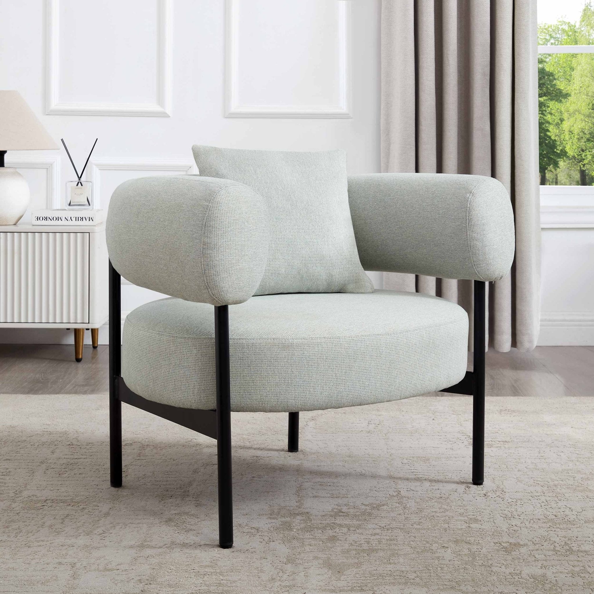 Sabrina Accent Chair - Blue Stripe