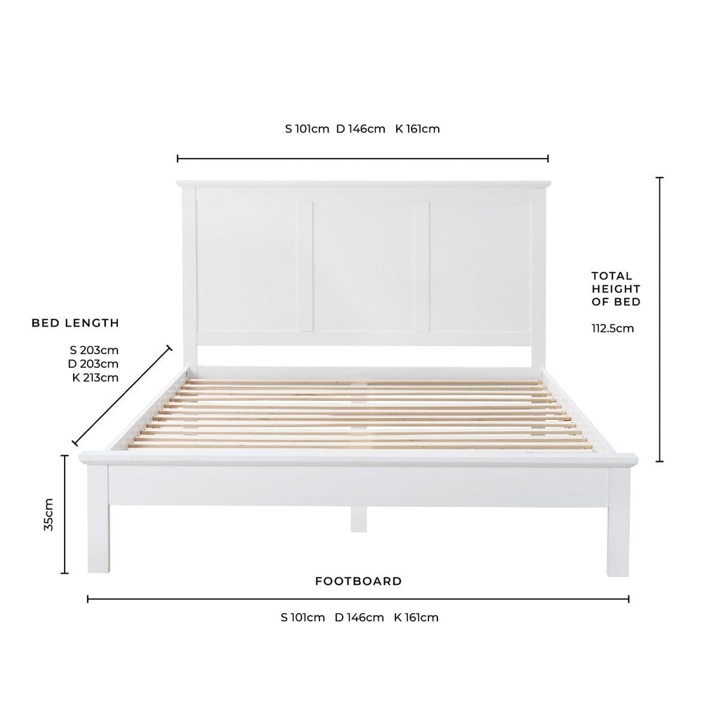 Salcombe Bed Frame - White