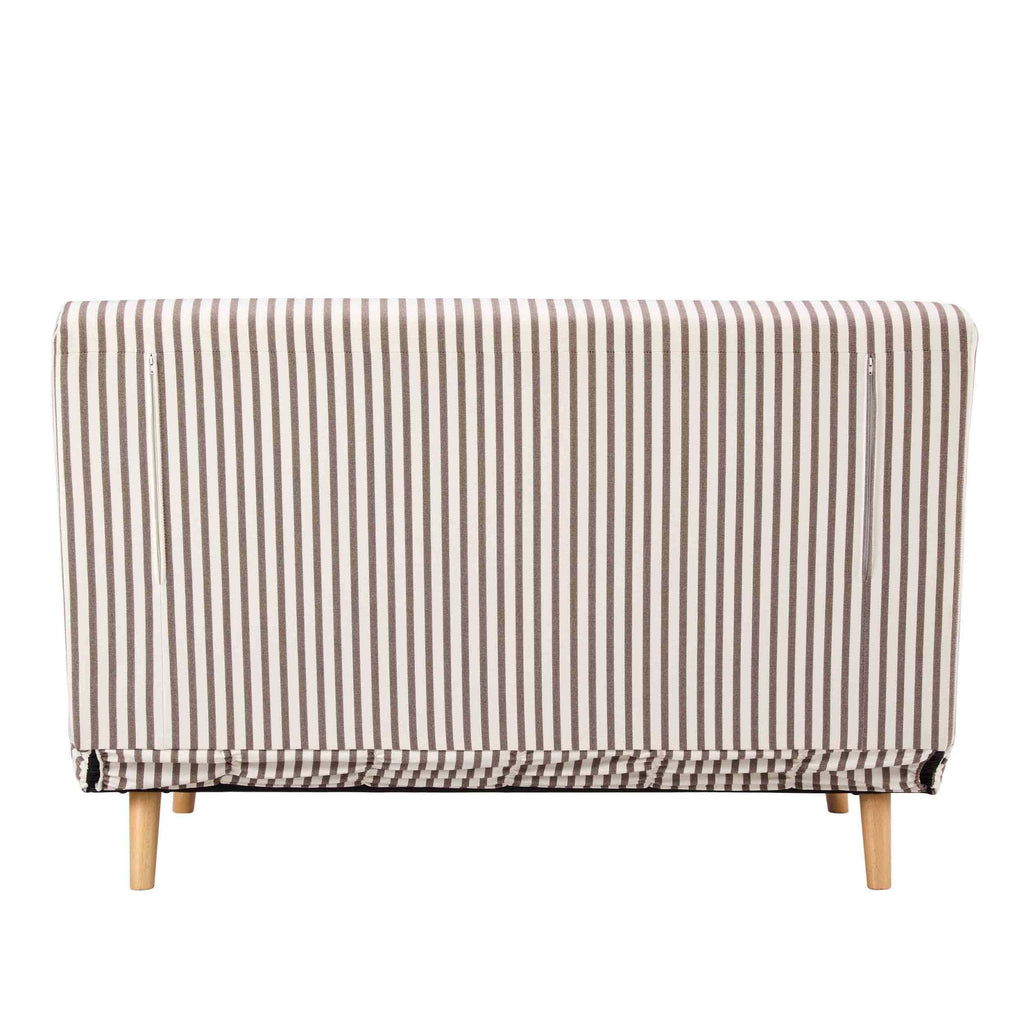 Seattle Double Click Clack Sofa Bed - Chocolate Stripe