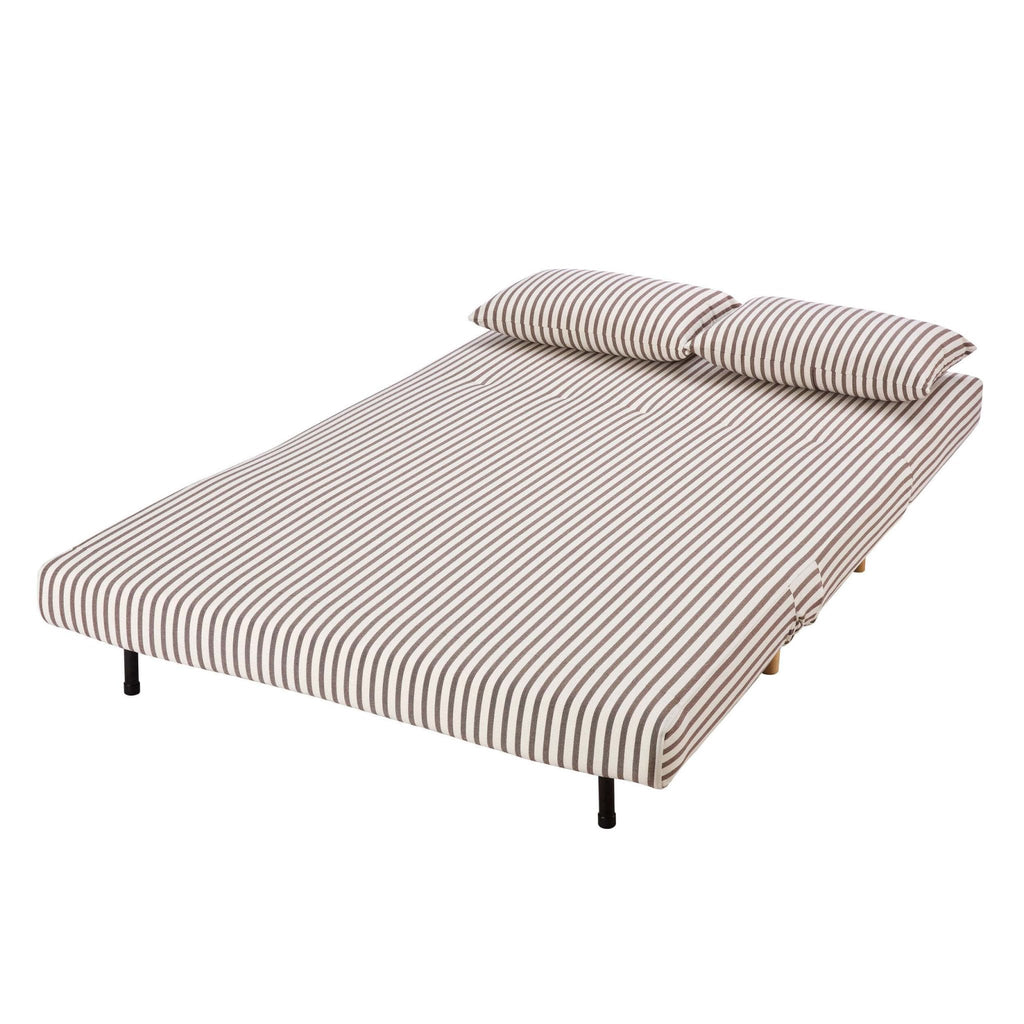 Seattle Double Click Clack Sofa Bed - Chocolate Stripe