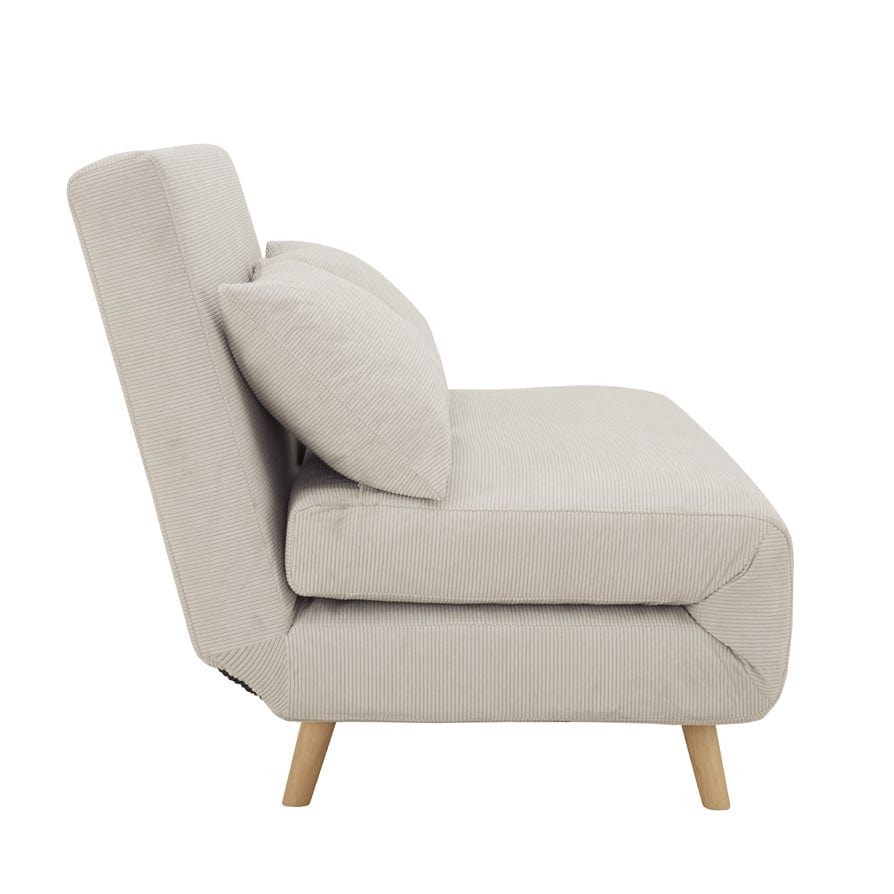 Seattle Double Click Clack Sofa Bed - Corduroy - Pebble