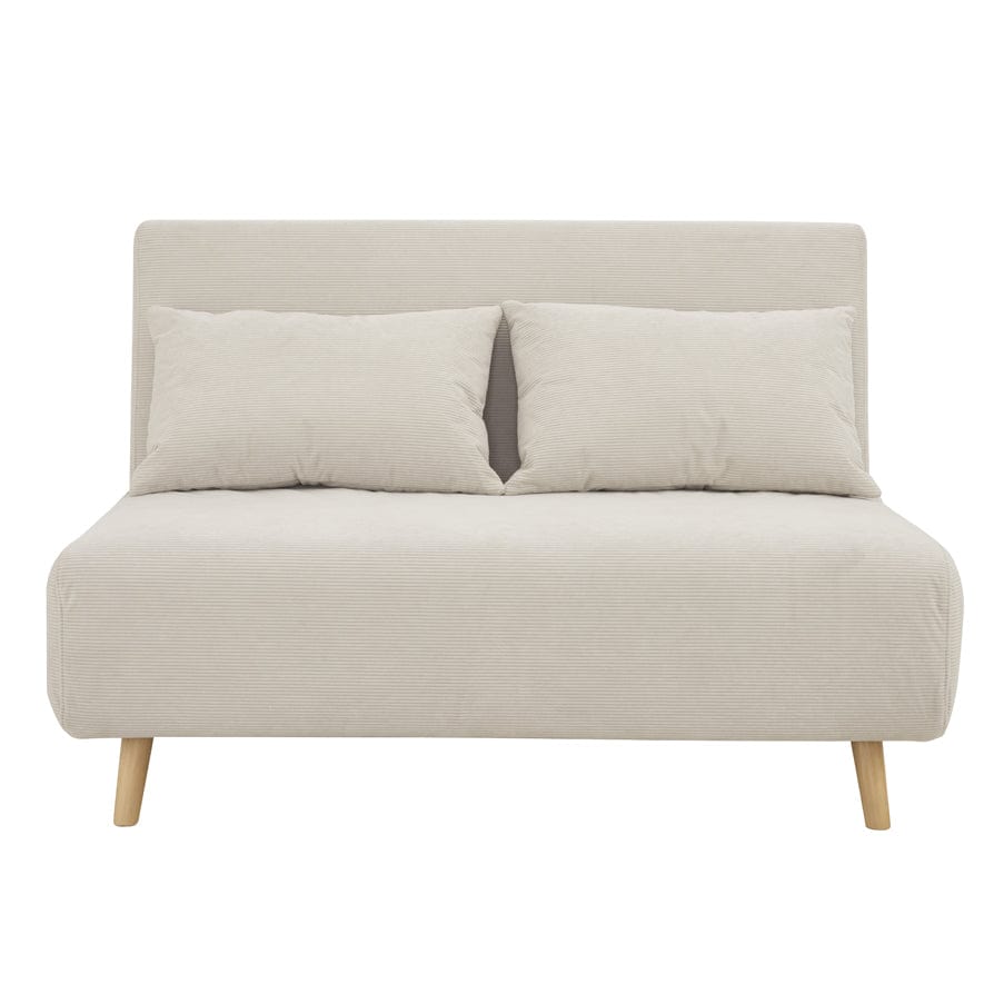 Seattle Double Click Clack Sofa Bed - Corduroy - Pebble
