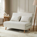 Seattle Double Click Clack Sofa Bed - Cream Linen