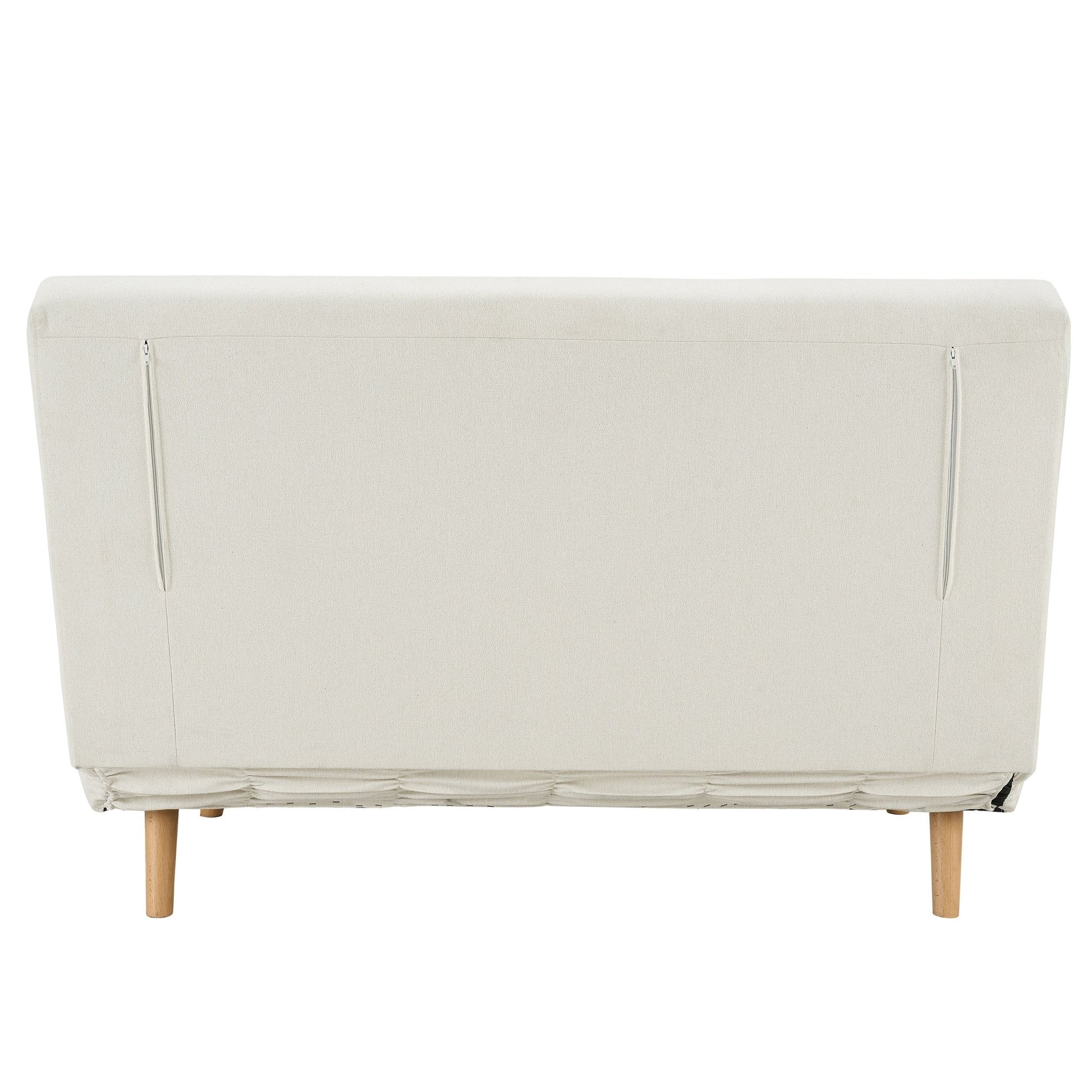 Seattle Double Click Clack Sofa Bed - Cream Linen